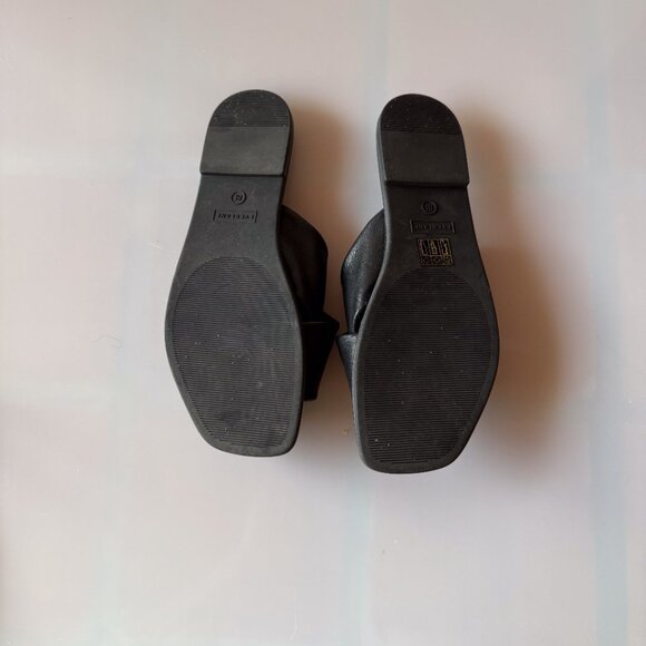 Everlane The Day Crossover Leather Slide Sandals in Black 8.5 Made in Italy - Picture 4 of 7